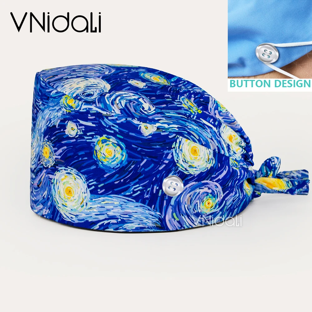 Medical Lab Work - Print Scrubs Hats Laboratory Operator Cap