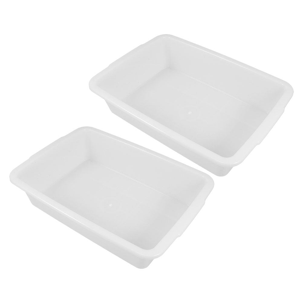 Medical Lab And Science - 2Pcs Laboratory Tray Plastic Rectangular Leakproof