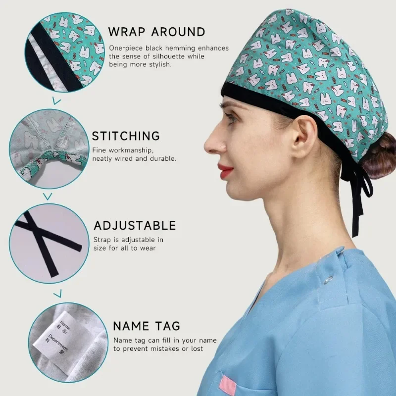 New Soft Cap Cotton Adjustable - Medical Lab Work recension och pris