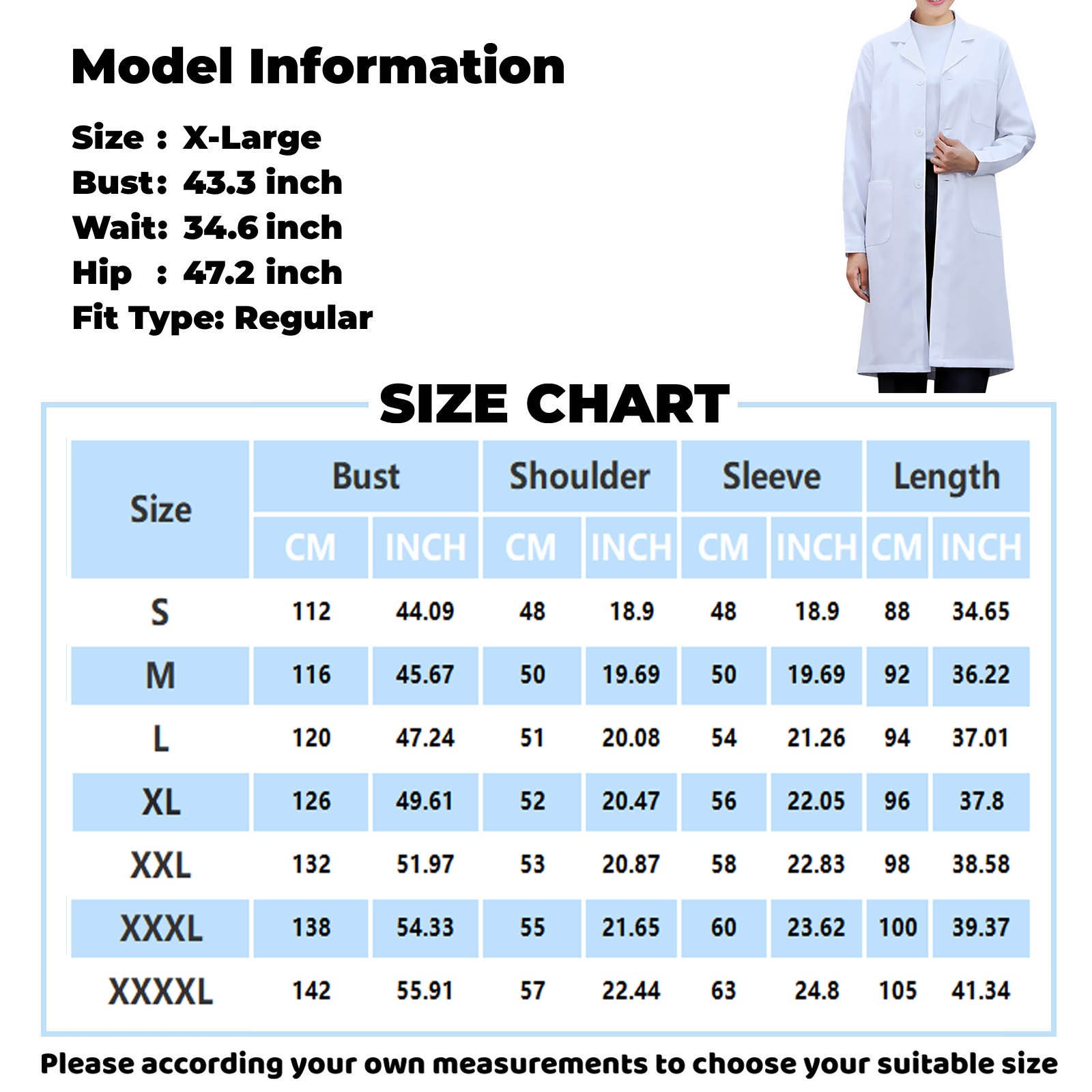 White Lab Coat For Women Men S - Medical Lab Work recension och pris