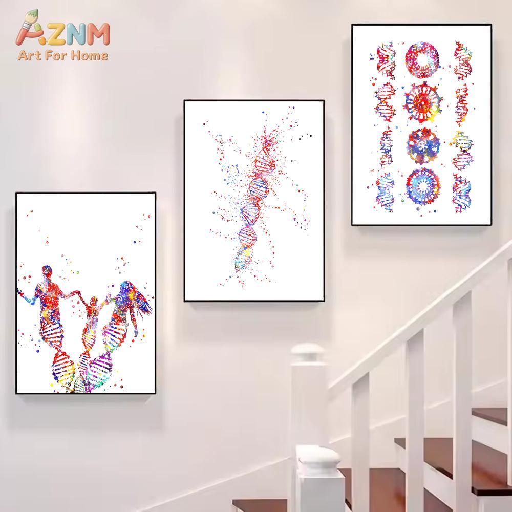 AZNM Colorful Watercolor DNA G - Medical Lab And Science recension och pris