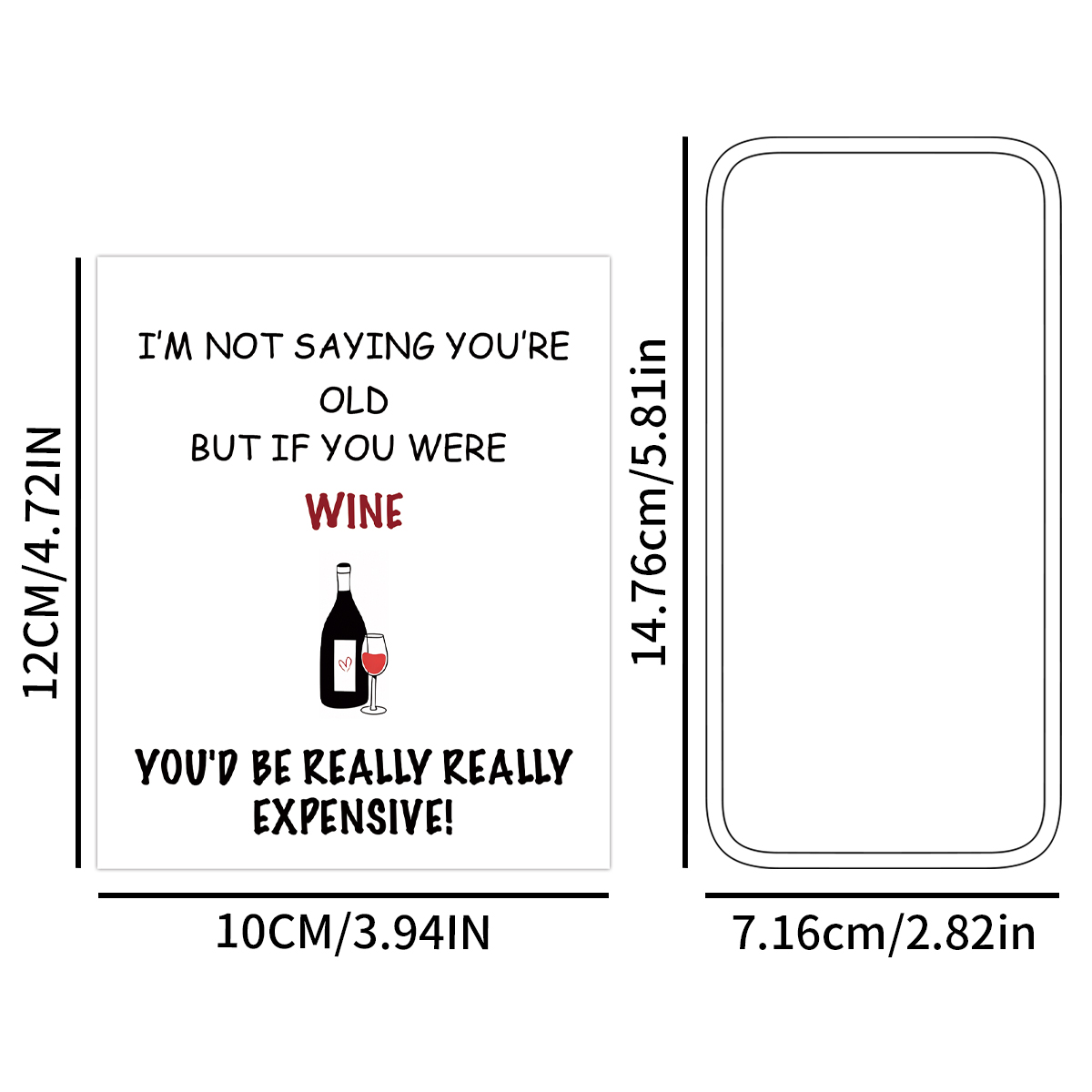 4pcs Funny Wine Bottle Label,  - Medical Label recension och pris